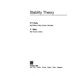 Stability Theory (Prentice Hall International Series in Systems and Control Engineering)