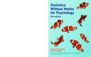 Statistics without maths for psychology, 5th ed