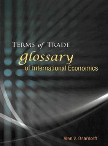 Terms of Trade: Glossary of International Economics