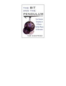 The bit and the pendulum: from quantum computing to M theory
