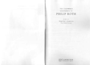 The Cambridge Companion to Philip Roth (Cambridge Companions to Literature)
