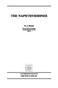 The Chemistry of Heterocyclic Compounds, The Naphthyridines