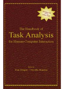 The handbook of task analysis for human-computer interaction