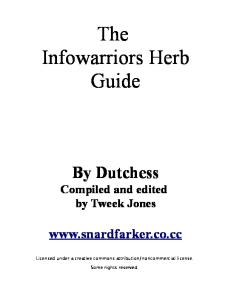 The Infowarriors Herb Guide