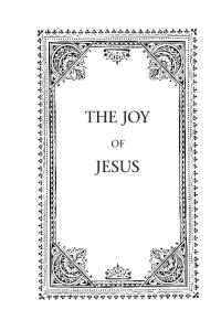 The Joy Of Jesus