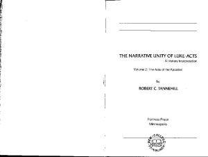The Narrative unity of Luke-Acts: a literary interpretation. Vol. 2: The Acts of the Apostles