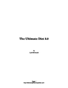 The Ultimate Diet 2.0