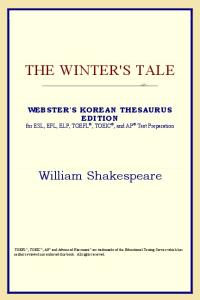 The Winter's Tale (Webster's Korean Thesaurus Edition)