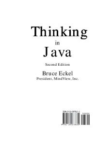 Thinking in Java (2nd Edition)