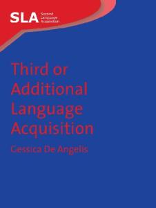 Third or Additional Language Acquisition (Second Language Acquisition)