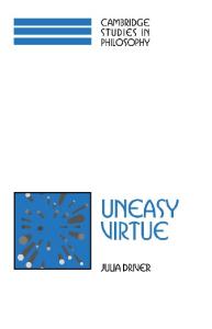 Uneasy Virtue (Cambridge Studies in Philosophy)