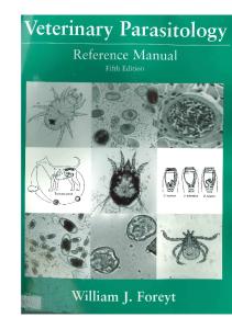Veterinary Parasitology: Reference Manual
