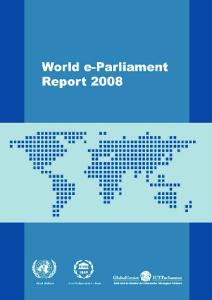 World e-parliament Report 2008