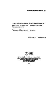Zoonosis y enfermedades transmisibles comunes al hombre y a los animales, 3a ediciÃ³n. Vol. I Bacteriosis y micosis